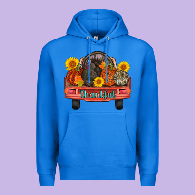 Thankful Turkey Truck Premium Hoodie Designed By Adodesignshop