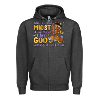 Charcoal Heather even in the midst of my storm i see god working it Zipper Hoodie - MaliasSmallBusiness