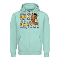 Seafoam even in the midst of my storm i see god working it Zipper Hoodie - MaliasSmallBusiness