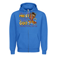 True Royal even in the midst of my storm i see god working it Zipper Hoodie - MaliasSmallBusiness