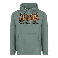 Sage peace love cockapoo Heavyweight Hoodie - RanaPortraitStore
