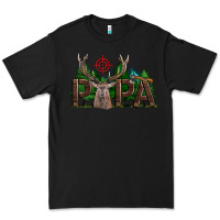 Black Western Papa Deer Hunting Premium Tee - LillyAllenDesigns