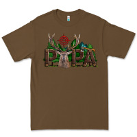 Cacao Western Papa Deer Hunting Premium Tee - LillyAllenDesigns