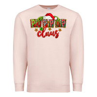 Pale Pink christmas pop pop claus Premium Sweatshirt - FaDigitalArtStudio