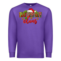 Purple christmas pop pop claus Premium Sweatshirt - FaDigitalArtStudio