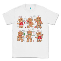 White nurse gingerbread Classic Tee - MaliasSmallBusiness