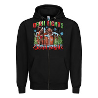 Black barn lights and silent nights Zipper Hoodie - MaliasSmallBusiness