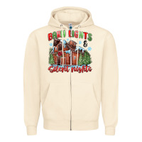 Sandshell barn lights and silent nights Zipper Hoodie - MaliasSmallBusiness