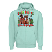 Seafoam barn lights and silent nights Zipper Hoodie - MaliasSmallBusiness