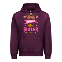 Mauve Wine world's best sister ever Urban Hoodie - Jasminsmagicworld