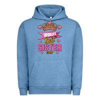 Pigment Pebble Blue world's best sister ever Urban Hoodie - Jasminsmagicworld