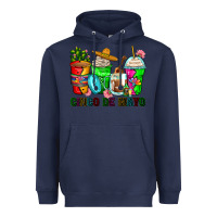 Navy cinco de mayo coffee cups Heavyweight Hoodie - Zillion Design Studio