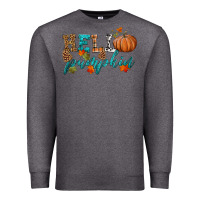 Charcoal Heather hello pumpkin Premium Sweatshirt - HRA Design Shop