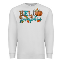 Dove Grey hello pumpkin Premium Sweatshirt - HRA Design Shop