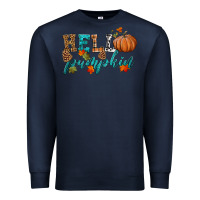 Navy hello pumpkin Premium Sweatshirt - HRA Design Shop
