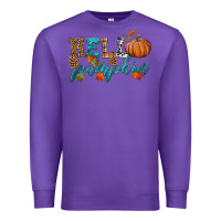 Purple hello pumpkin Premium Sweatshirt - HRA Design Shop