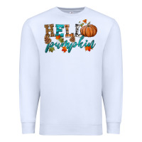 White hello pumpkin Premium Sweatshirt - HRA Design Shop