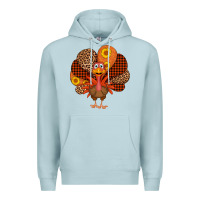 Blue Mist thanksgiving turkey Premium Hoodie - AdoDesignShop