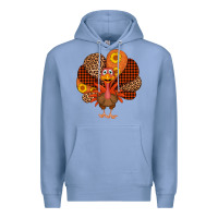 Colony Blue thanksgiving turkey Premium Hoodie - AdoDesignShop
