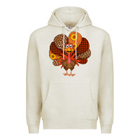 Oatmeal Heather thanksgiving turkey Premium Hoodie - AdoDesignShop