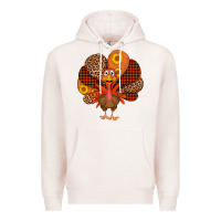 Pale Pink thanksgiving turkey Premium Hoodie - AdoDesignShop