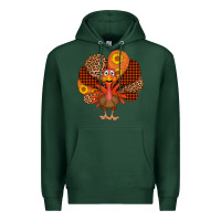 Sports Green thanksgiving turkey Premium Hoodie - AdoDesignShop