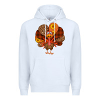 White thanksgiving turkey Premium Hoodie - AdoDesignShop