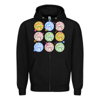 Black disco balls Zipper Hoodie - MaliasSmallBusiness