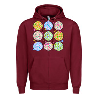Burgundy disco balls Zipper Hoodie - MaliasSmallBusiness