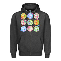 Charcoal Heather disco balls Zipper Hoodie - MaliasSmallBusiness