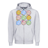 Heather Grey disco balls Zipper Hoodie - MaliasSmallBusiness