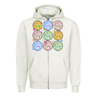 Oatmeal Heather disco balls Zipper Hoodie - MaliasSmallBusiness