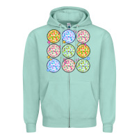 Seafoam disco balls Zipper Hoodie - MaliasSmallBusiness