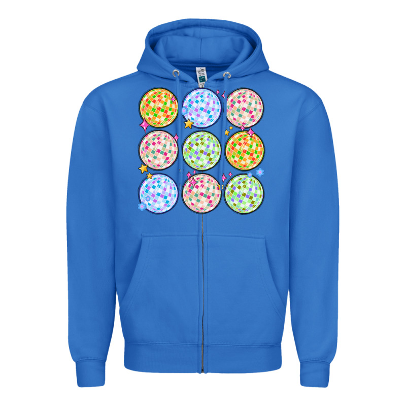 Disco Balls Zipper Hoodie by MaliasSmallBusiness | Teevron