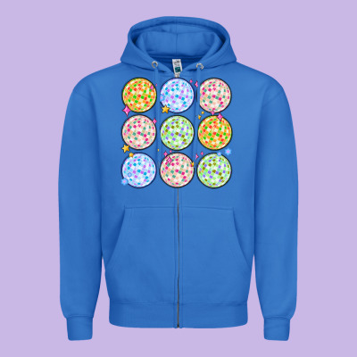 Zipper Hoodie disco balls