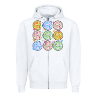 White disco balls Zipper Hoodie - MaliasSmallBusiness