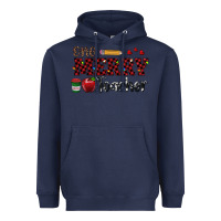 Navy one merry teacher Heavyweight Hoodie - RanaPortraitStore