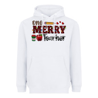 White one merry teacher Heavyweight Hoodie - RanaPortraitStore