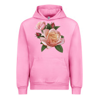 Fuchsia Pink State Of Grace Rose Urban Hoodie - LillyAllenDesigns