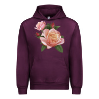 Mauve Wine State Of Grace Rose Urban Hoodie - LillyAllenDesigns