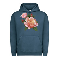 Pigment Midnight Navy State Of Grace Rose Urban Hoodie - LillyAllenDesigns