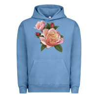 Pigment Pebble Blue State Of Grace Rose Urban Hoodie - LillyAllenDesigns