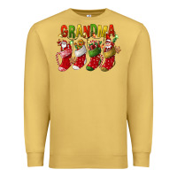 Antique Gold christmas grandma Premium Sweatshirt - FaDigitalArtStudio