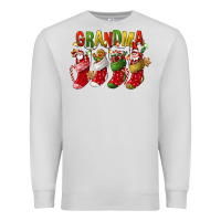 Dove Grey christmas grandma Premium Sweatshirt - FaDigitalArtStudio
