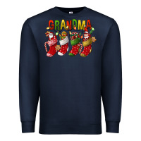 Navy christmas grandma Premium Sweatshirt - FaDigitalArtStudio