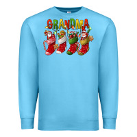 Ocean Blue christmas grandma Premium Sweatshirt - FaDigitalArtStudio