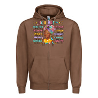 Chestnut you are beautiful victorious enough strong Zipper Hoodie - MaliasSmallBusiness