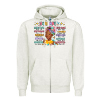 Oatmeal Heather you are beautiful victorious enough strong Zipper Hoodie - MaliasSmallBusiness