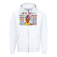 White you are beautiful victorious enough strong Zipper Hoodie - MaliasSmallBusiness