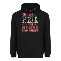 Black the only hell my momma ever raised Heavyweight Hoodie - texasbilliewilder